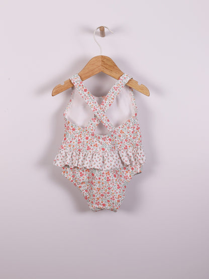 Vibrant Floral Print Swimsuit