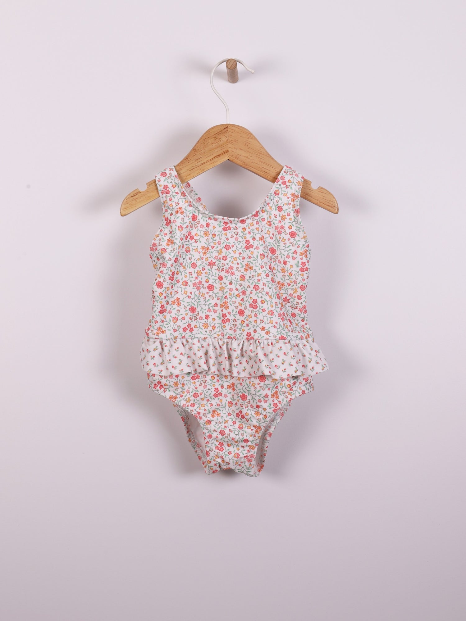 Vibrant Floral Print Swimsuit