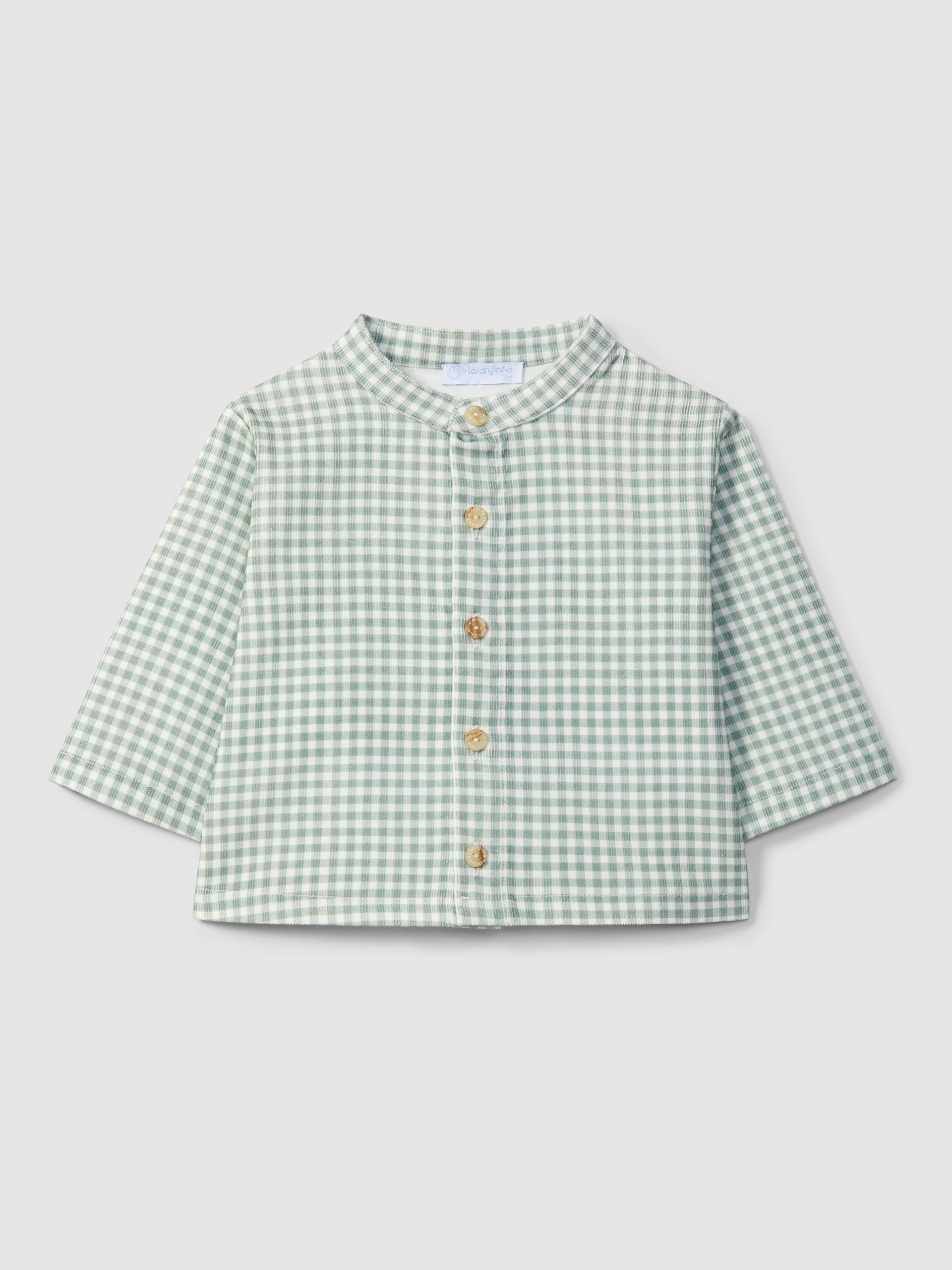 Camisa Gola Mao Bombazine Xadrez Vichy