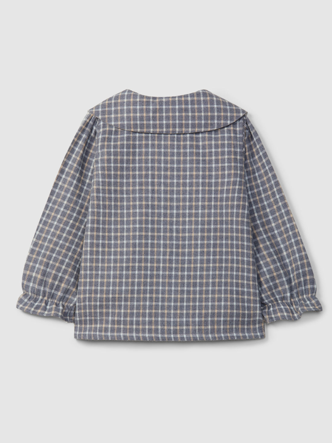 Blusa Xadrez Bordado Fio de Lã