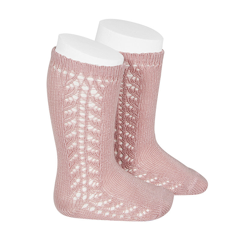 Knee-high lace stockings