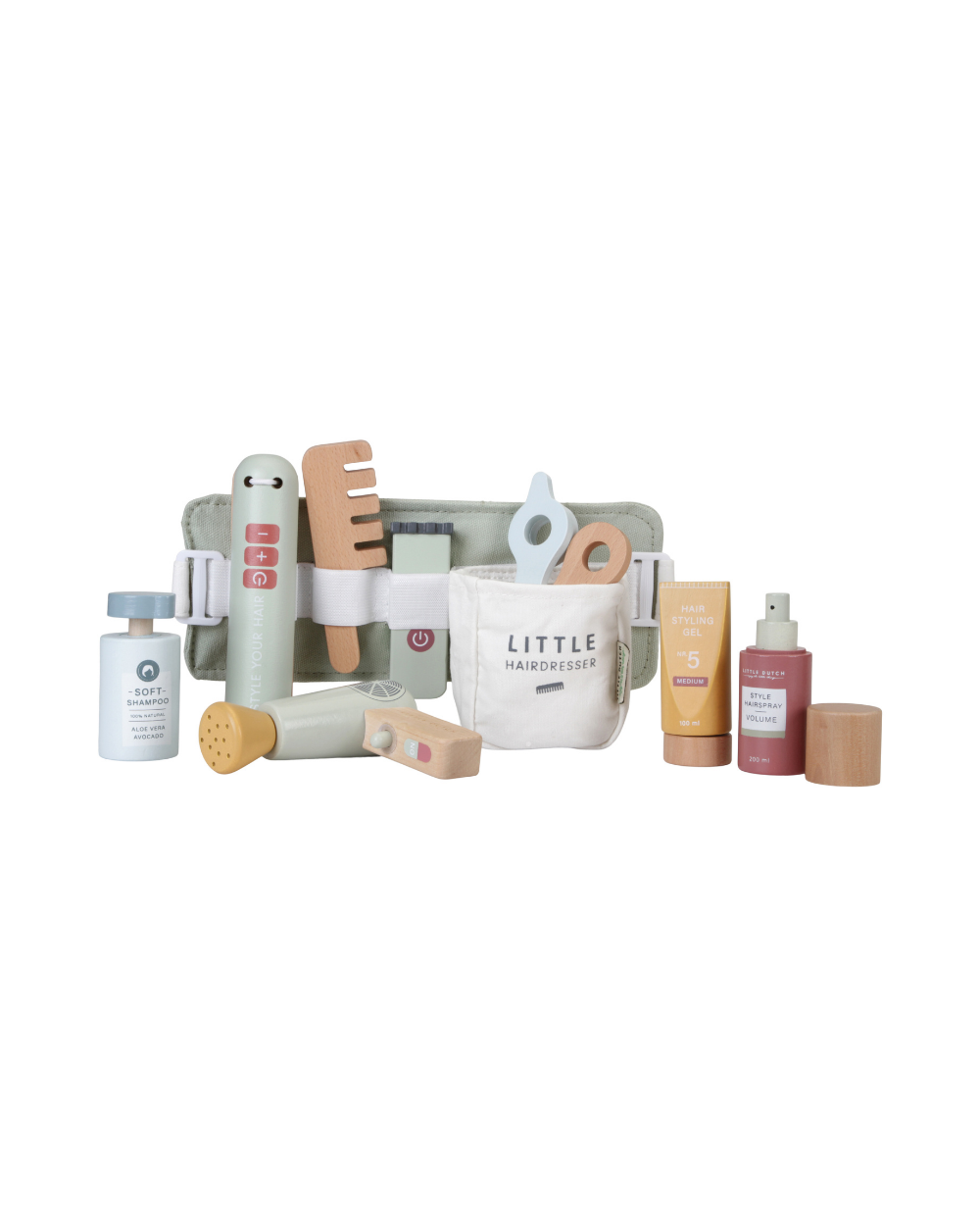 Wooden Hairdressing Set
