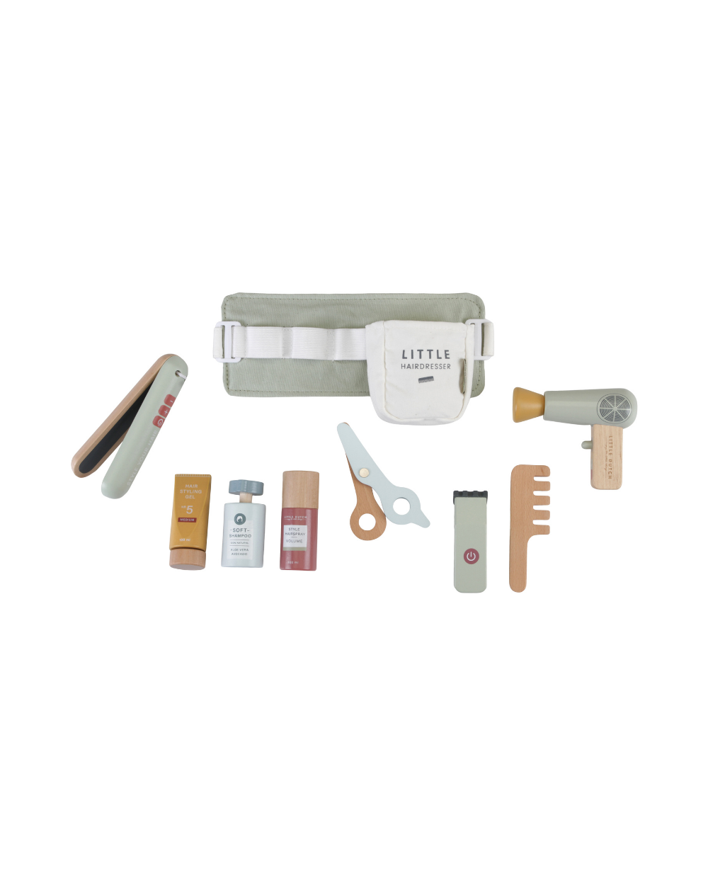 Wooden Hairdressing Set