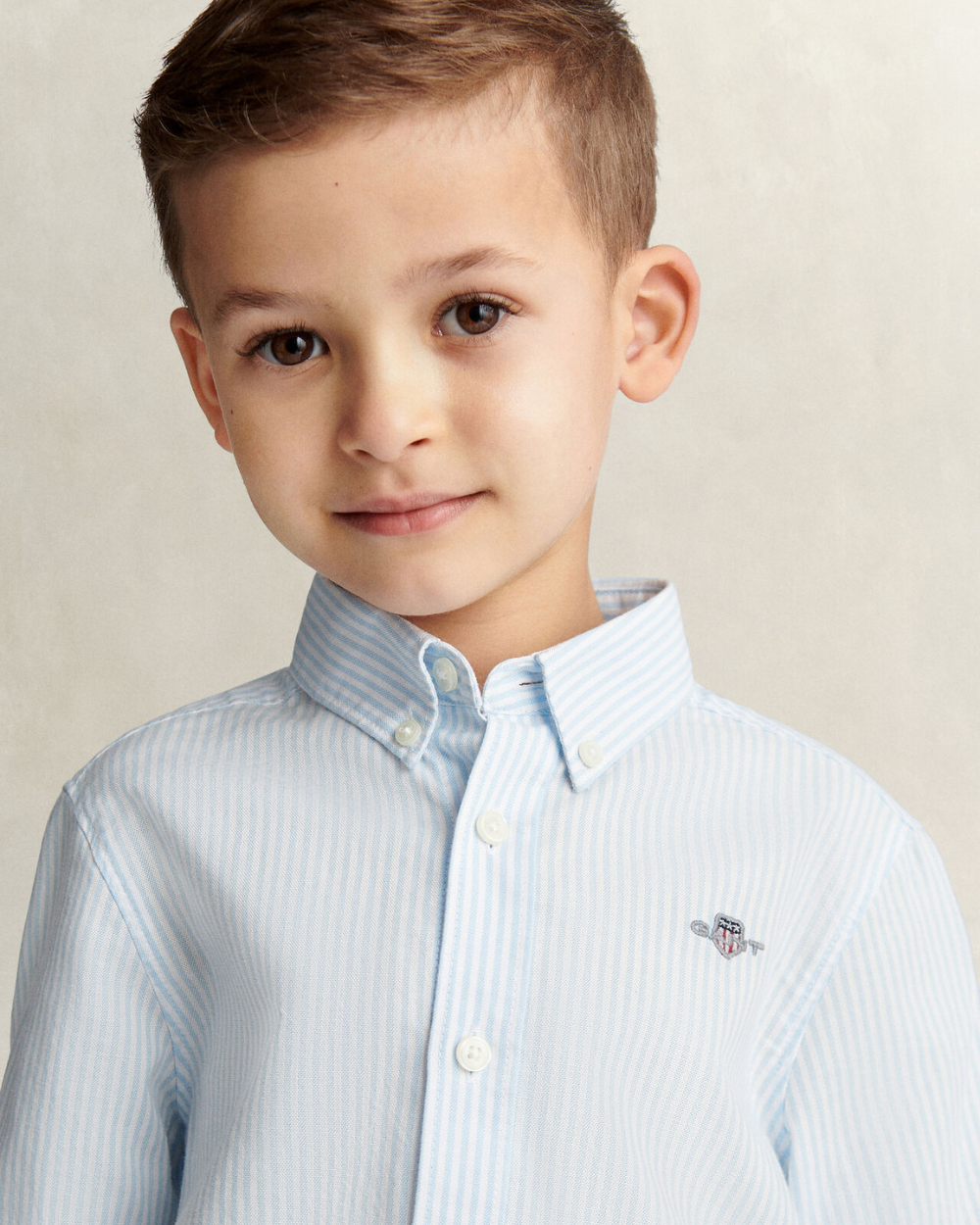 Camisa Oxford Stripes Shield Teens