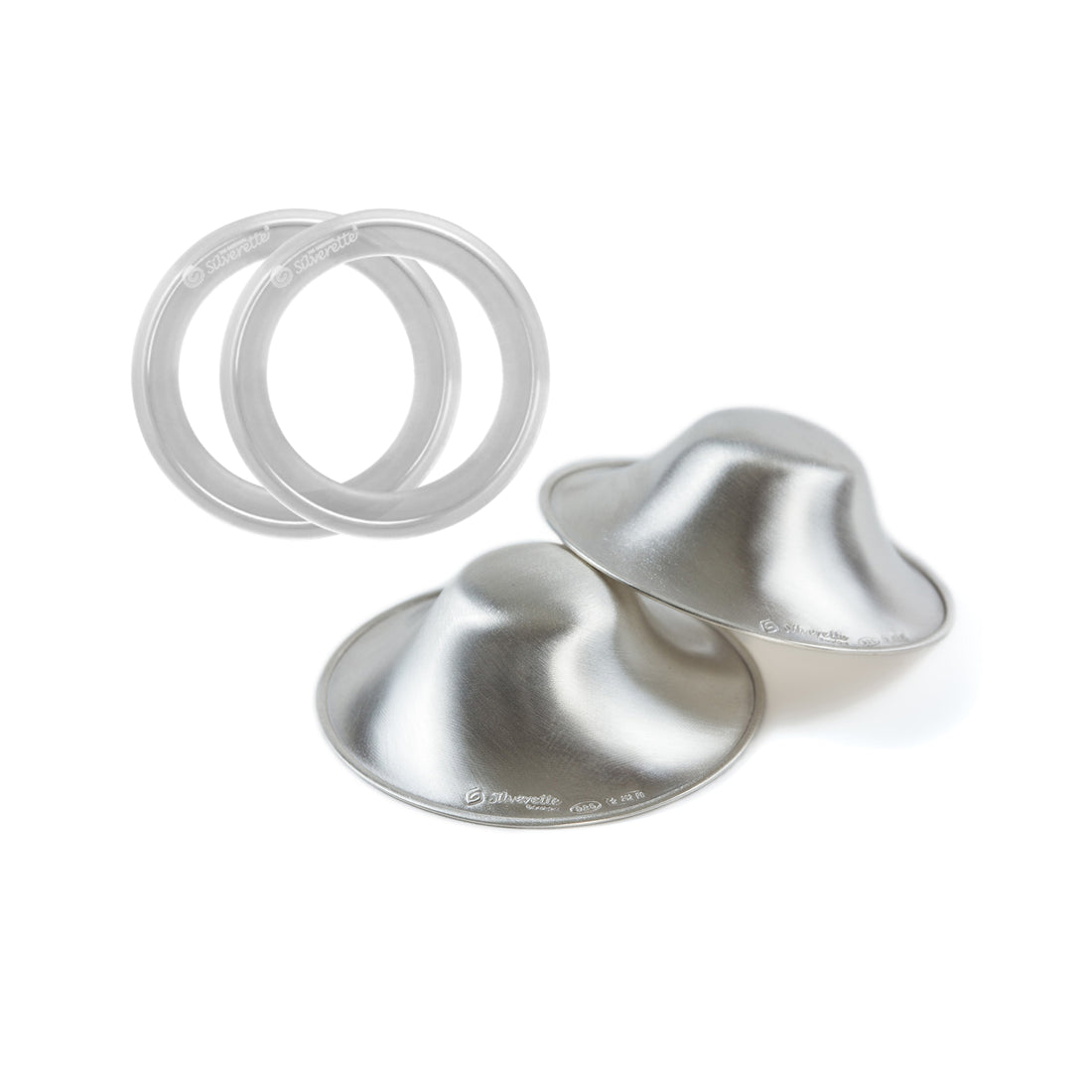 Mamilos de Prata + Anel de Silicone