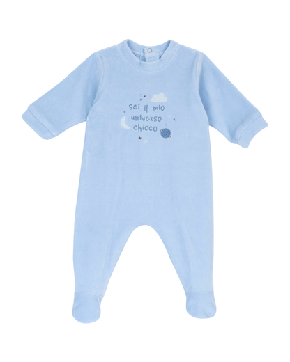 Babygrow de Veludo Abertura Costas