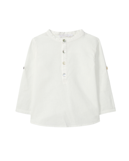 Camisa Linho Gola Mao