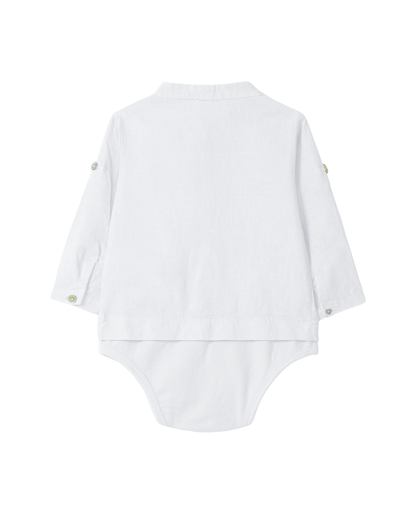 Body Camisa Gola Mao Linho