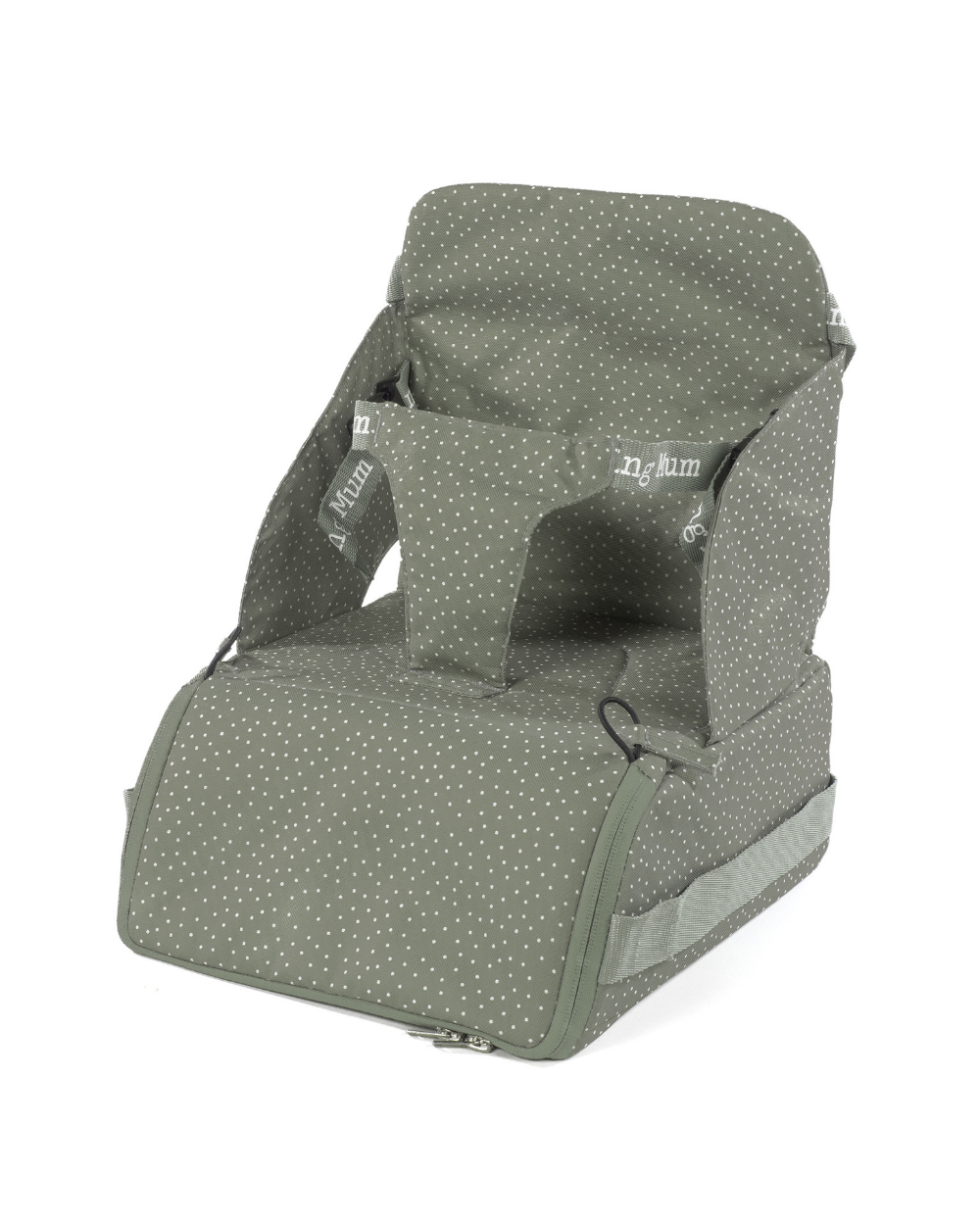 Polka Dot Poppy Moss Portable Chair