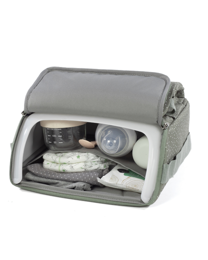 Polka Dot Poppy Moss Portable Chair