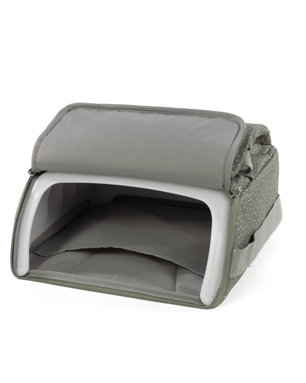 Polka Dot Poppy Moss Portable Chair