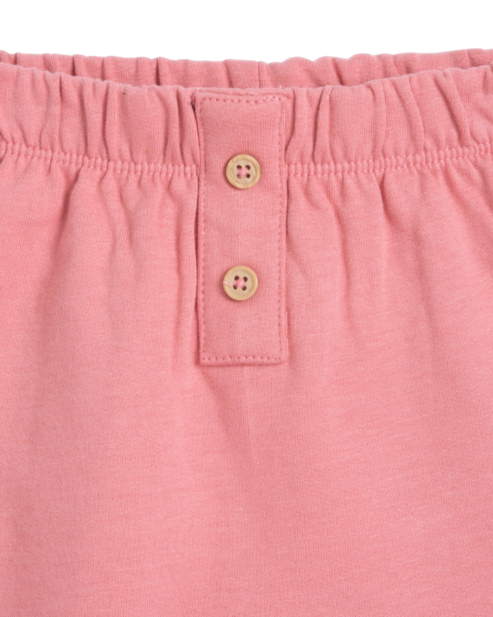 Calças de Algodão Cardado Rosa Forte