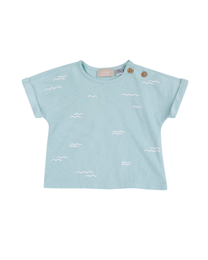T-shirt de Algodão Waves