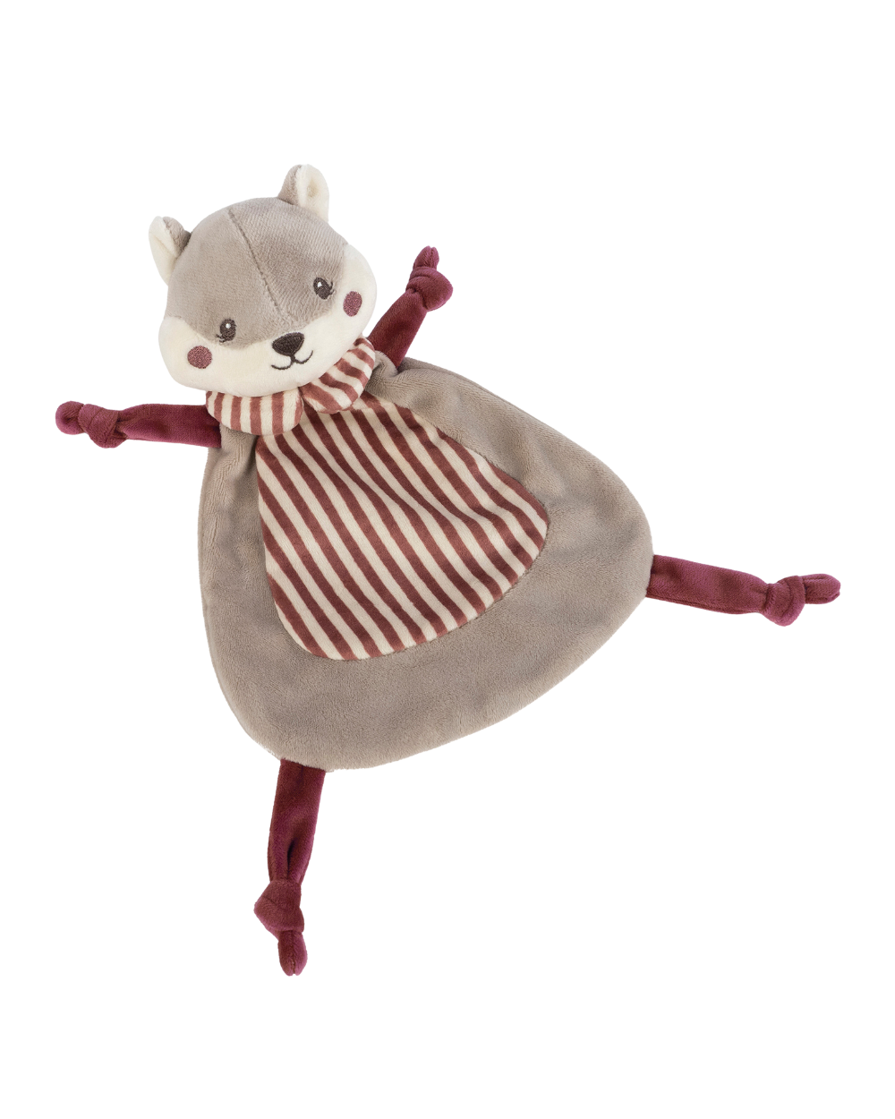 Doudou Esquilo Cherry Stripes