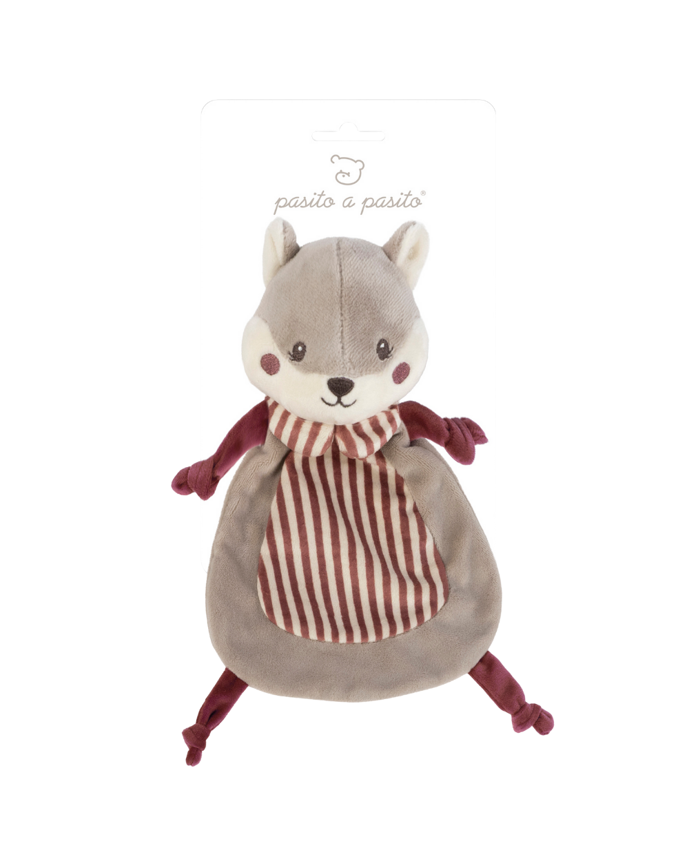 Doudou Esquilo Cherry Stripes