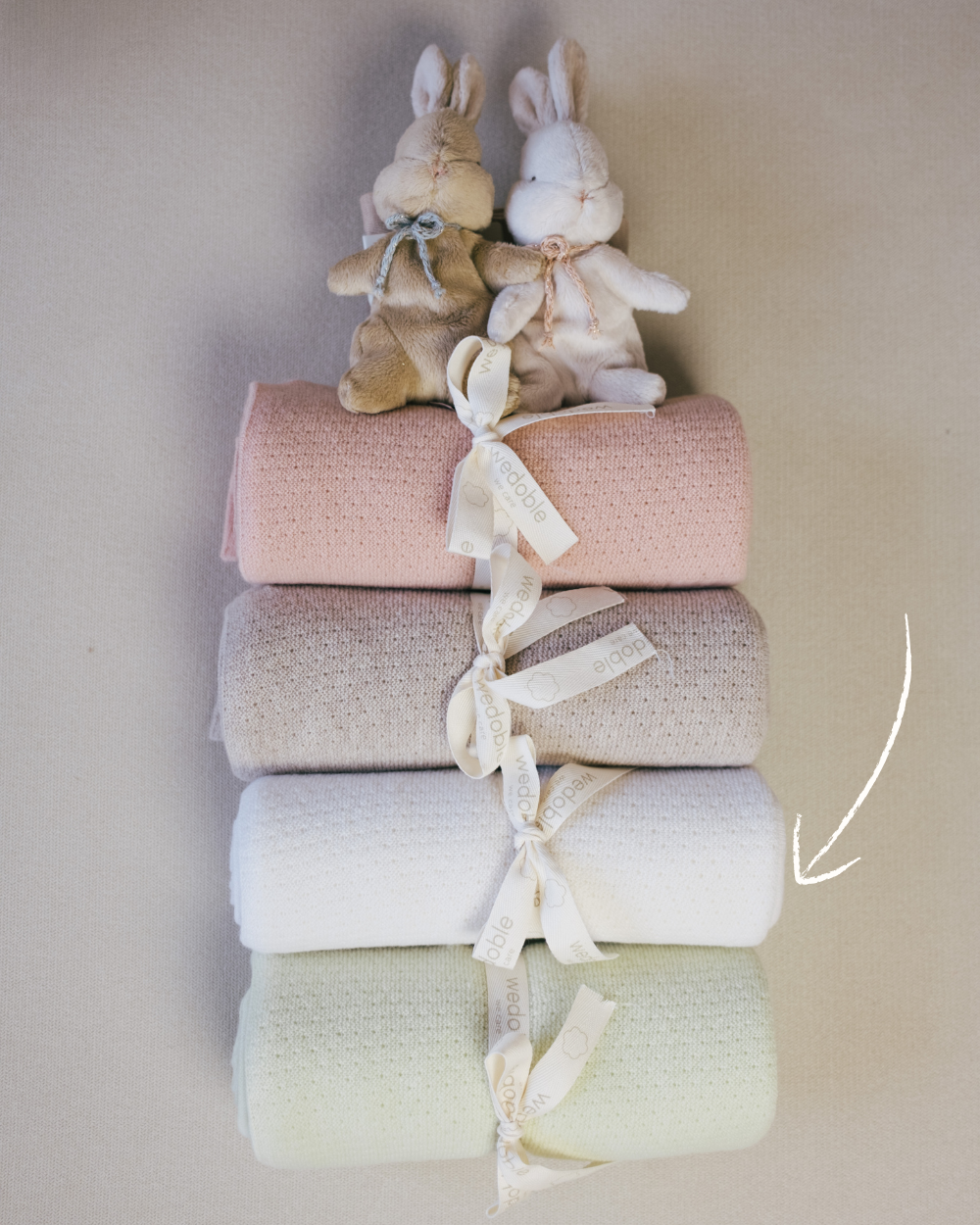 Knitted Blanket in Merino Wool and Cashmere