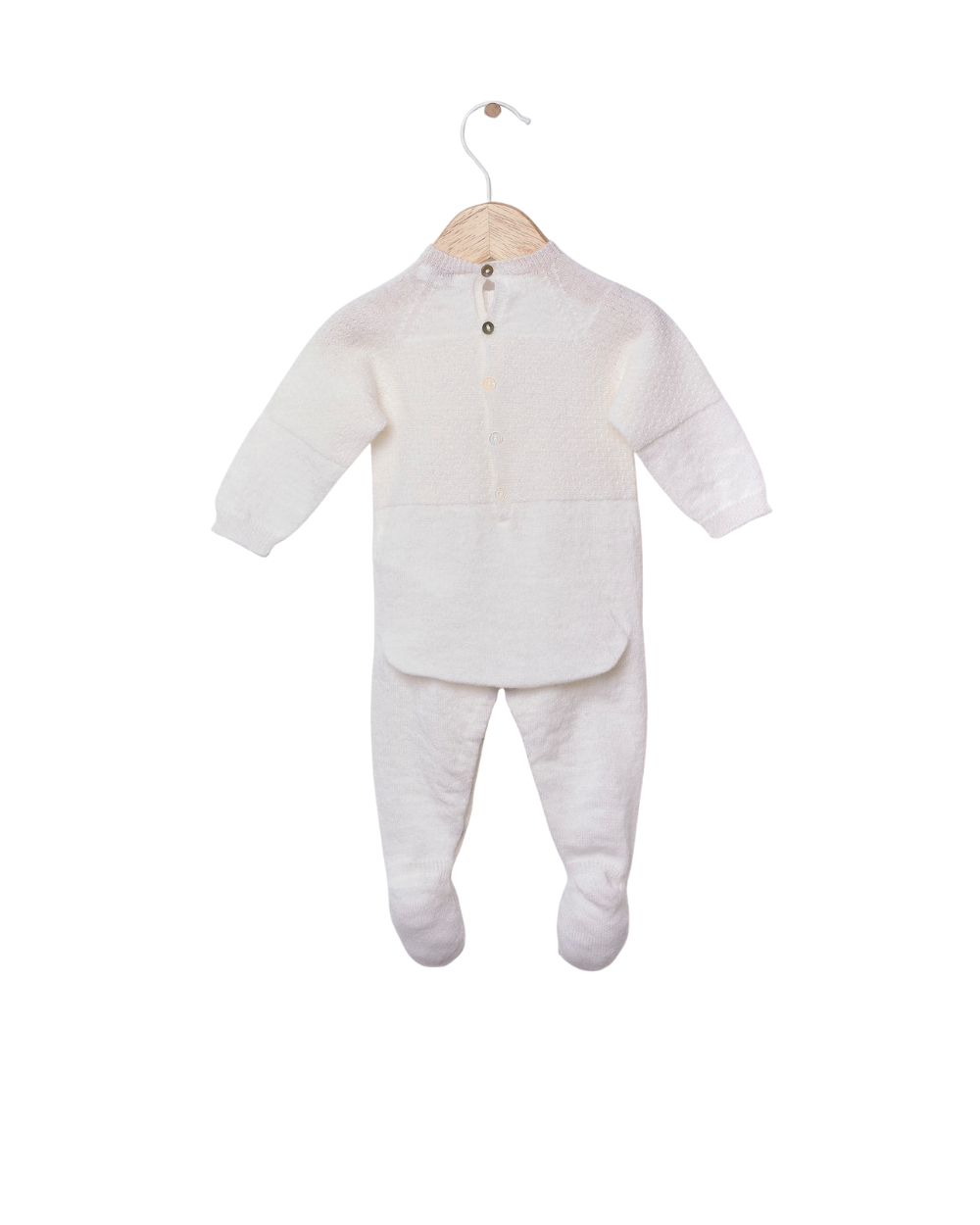 Babygrow Tricotado em Lã Merino e Caxemira