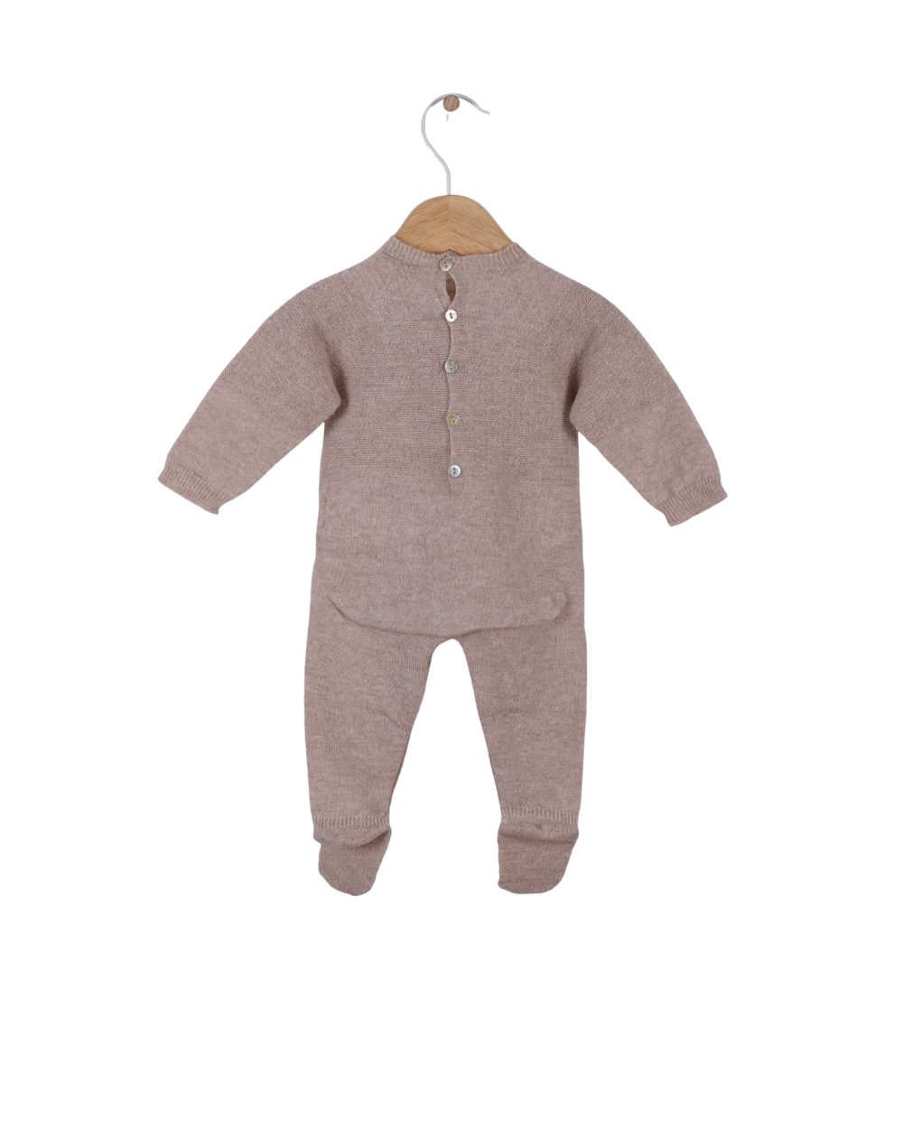Babygrow Tricotado em Lã Merino e Caxemira