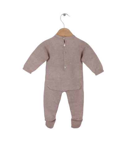 Babygrow Tricotado em Lã Merino e Caxemira