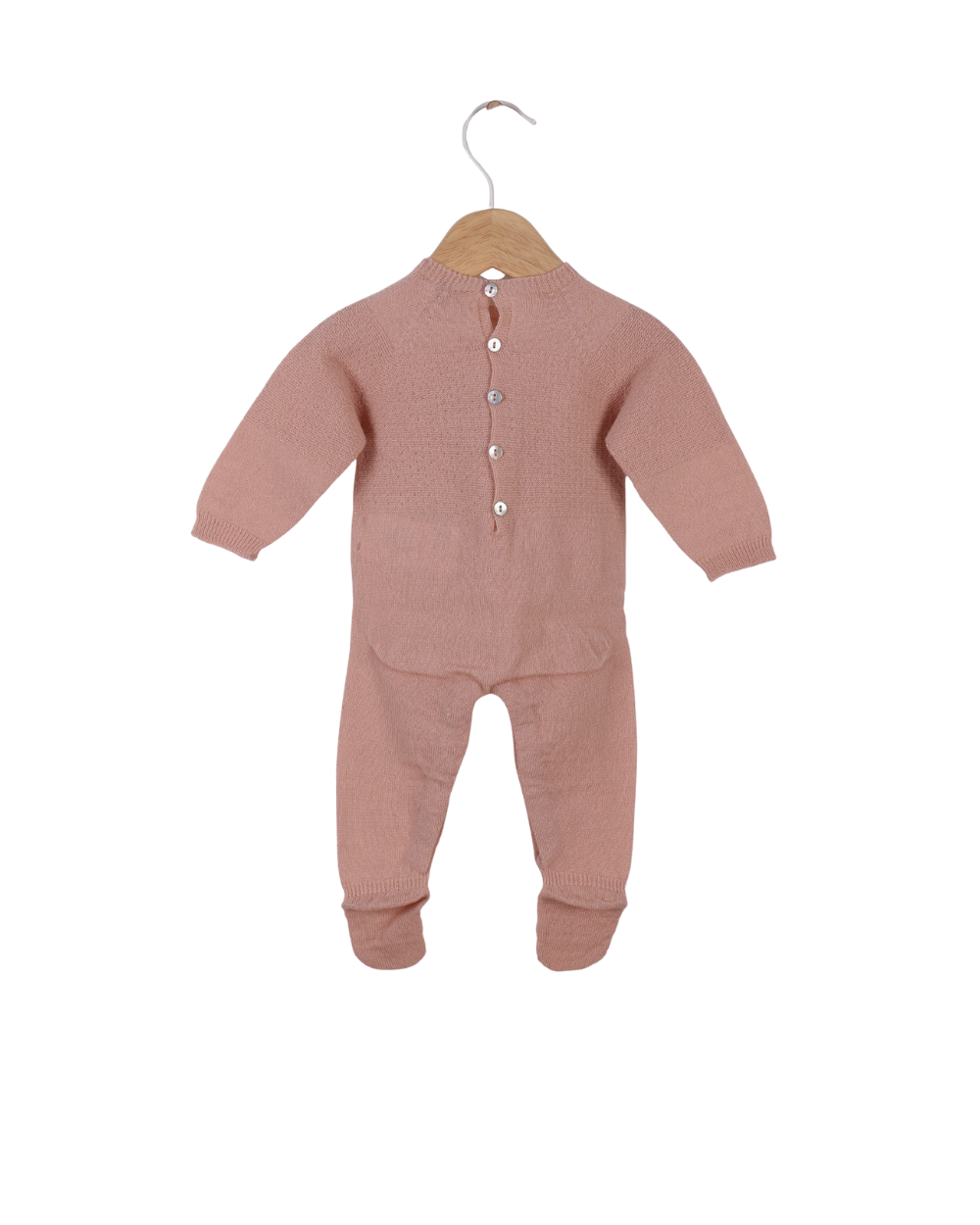 Babygrow Tricotado em Lã Merino e Caxemira