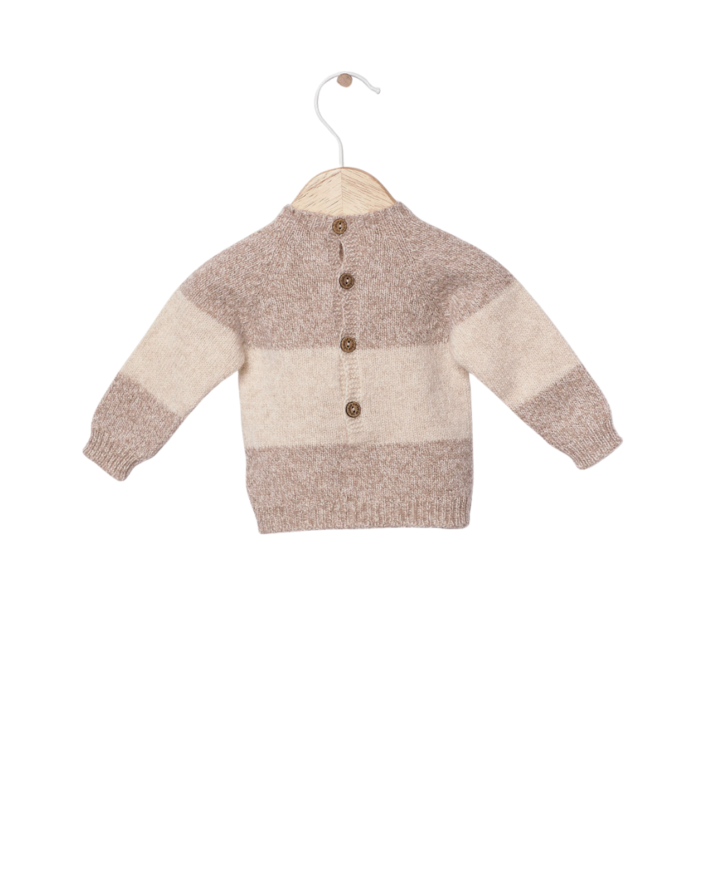 Camisola Ursinho Tricotada Lã Merino