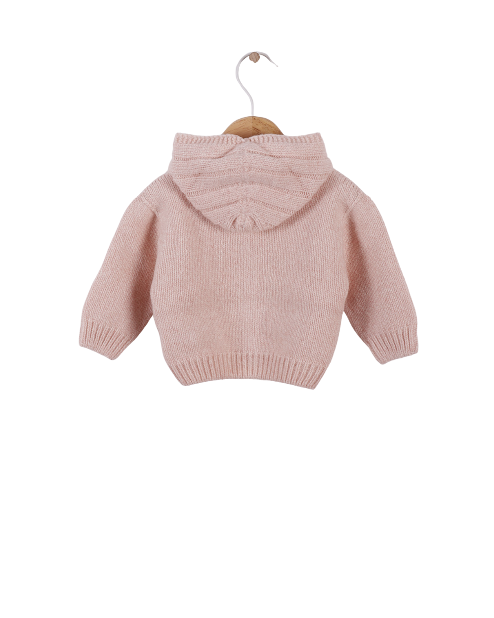 Merino Wool Knitted Hooded Jacket