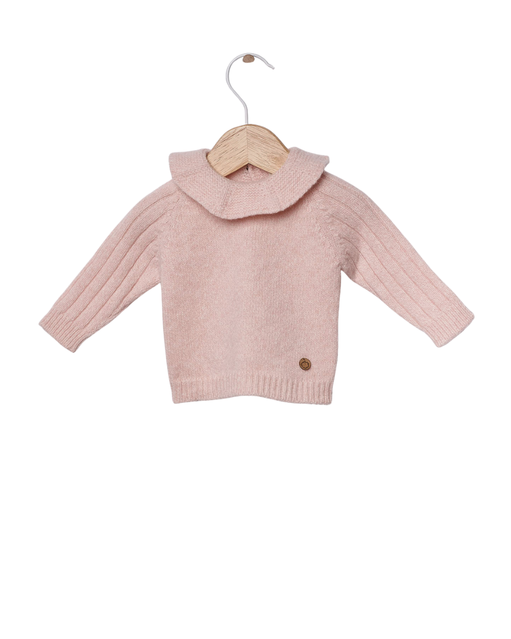 Camisola Tricotada com Gola Lã Merino