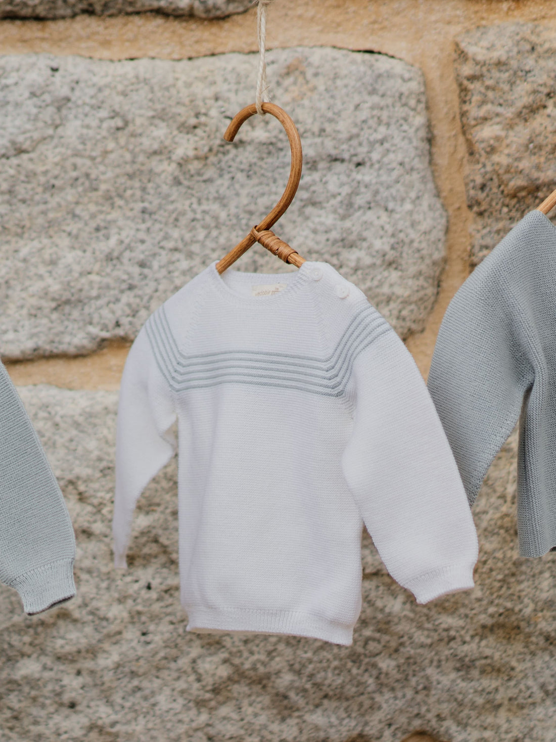 Camisola Riscas Tricotada em Lã Merino