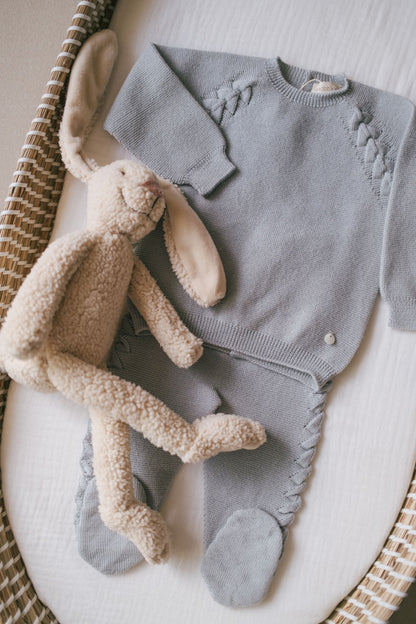 Pantalon à pieds tricoté