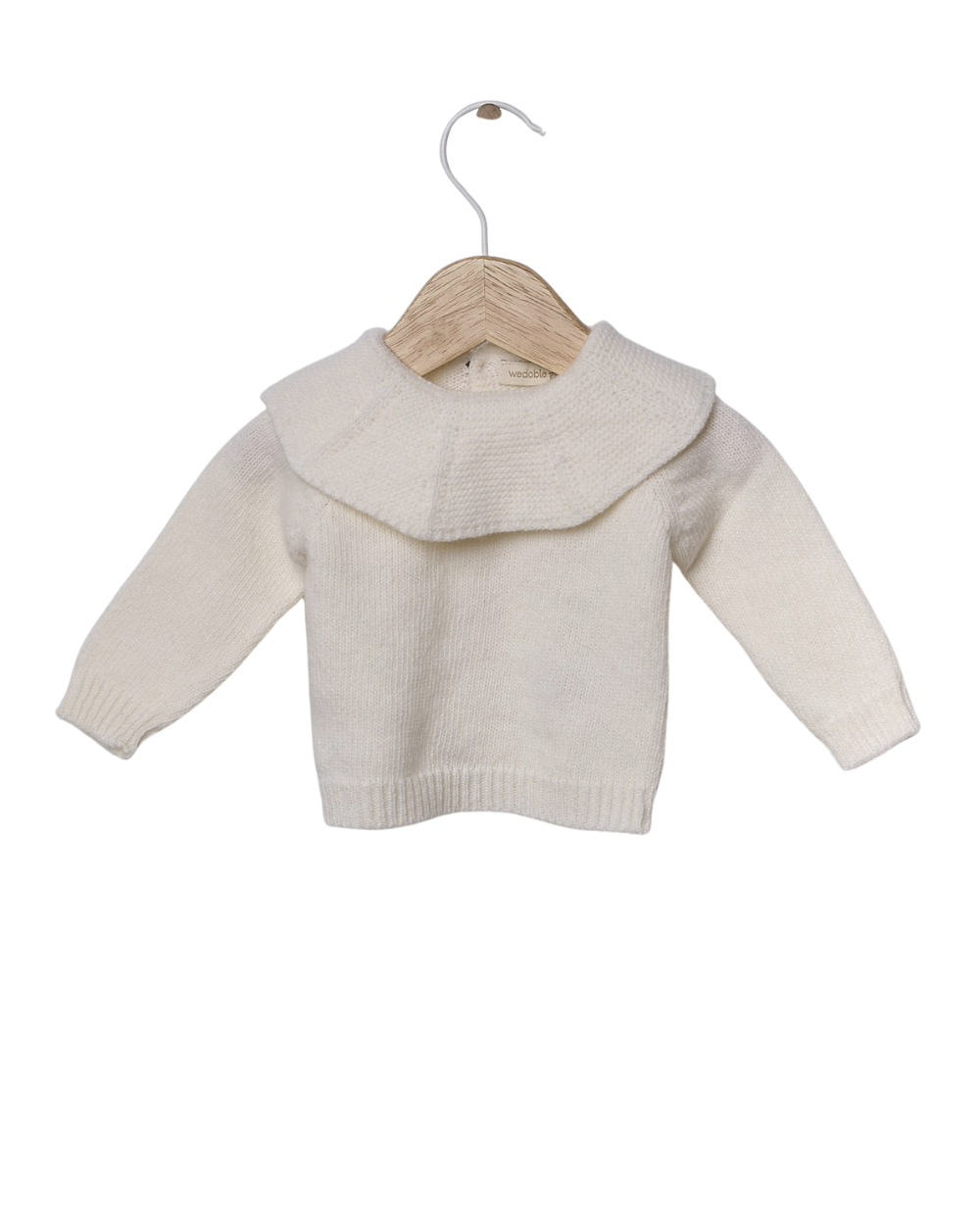 Camisola com Gola Folho Lã Merino