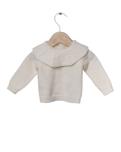 Camisola com Gola Folho Lã Merino