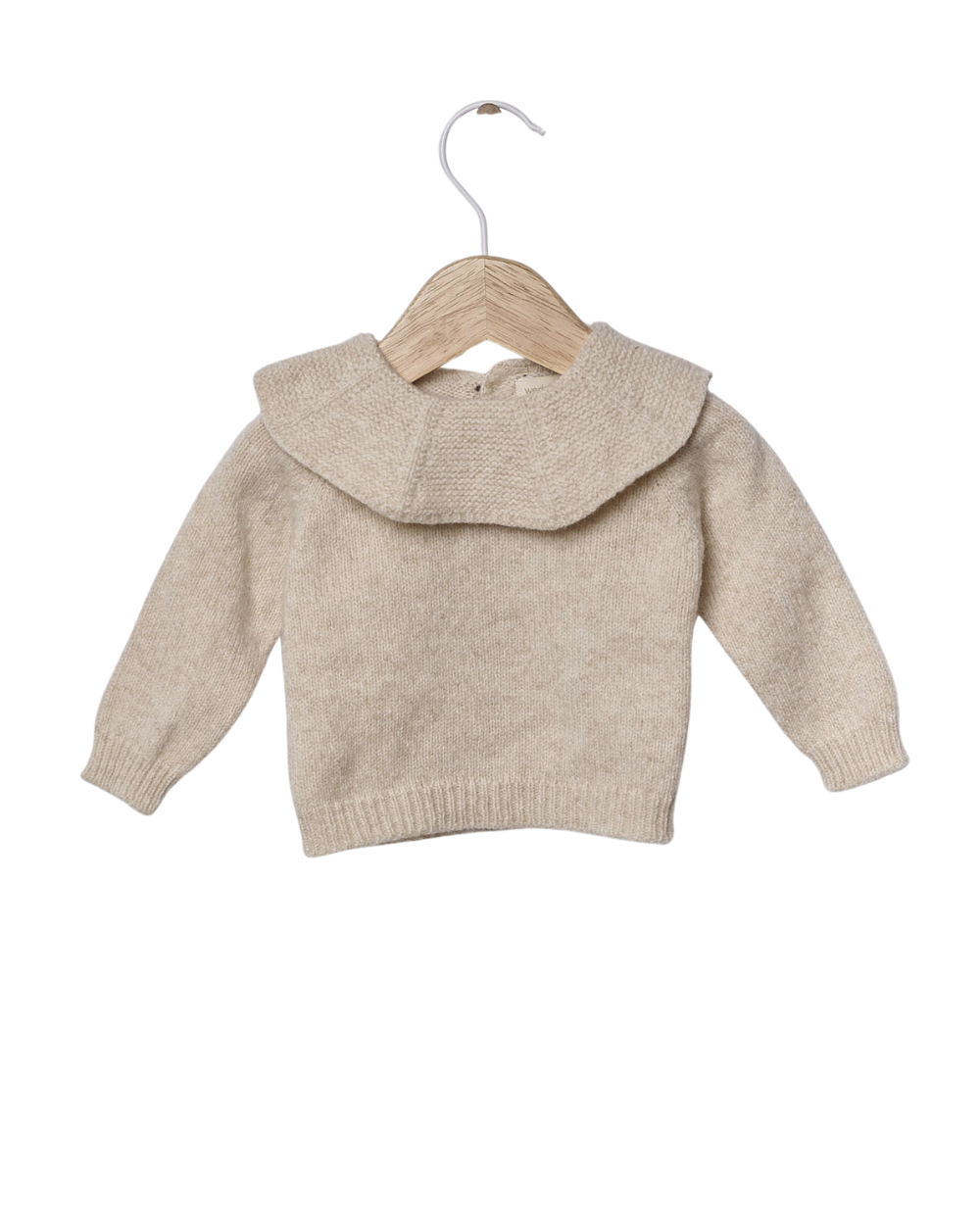 Camisola com Gola Folho Lã Merino