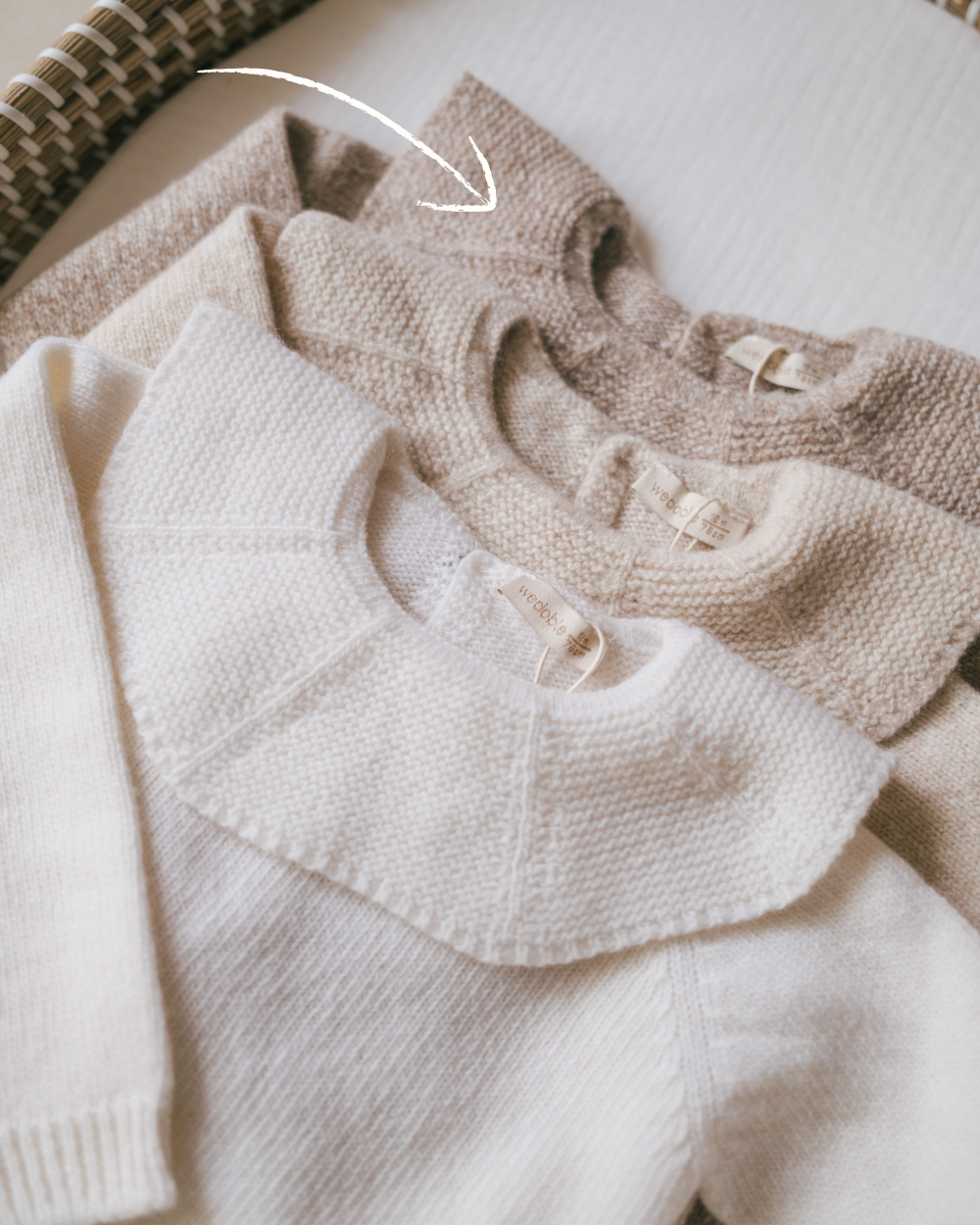 Merino Wool Ruffle Collar Sweater
