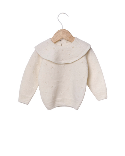 Camisola Gola Tricotada em Lã Merino