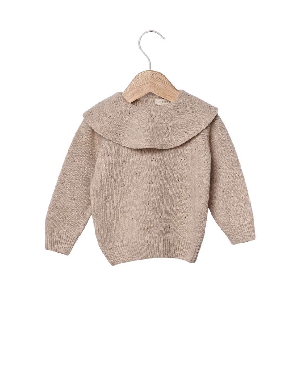 Camisola Gola Tricotada em Lã Merino