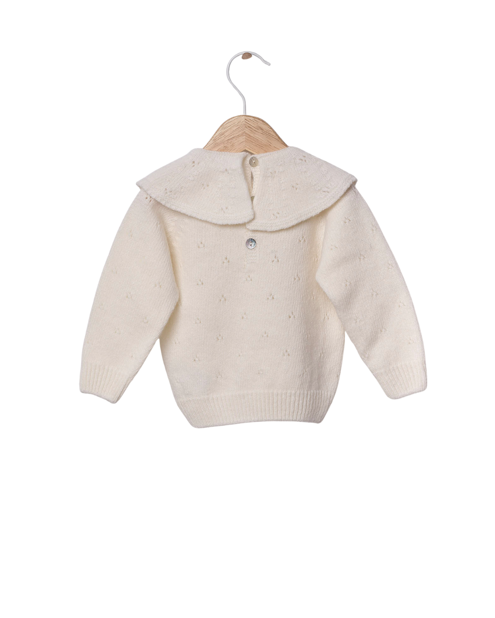 Camisola Gola Tricotada em Lã Merino