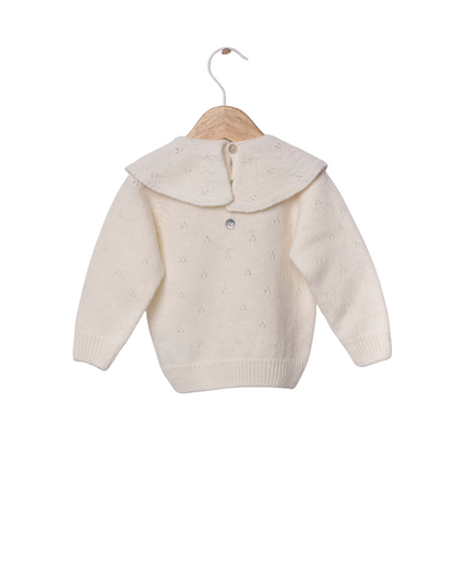 Camisola Gola Tricotada em Lã Merino