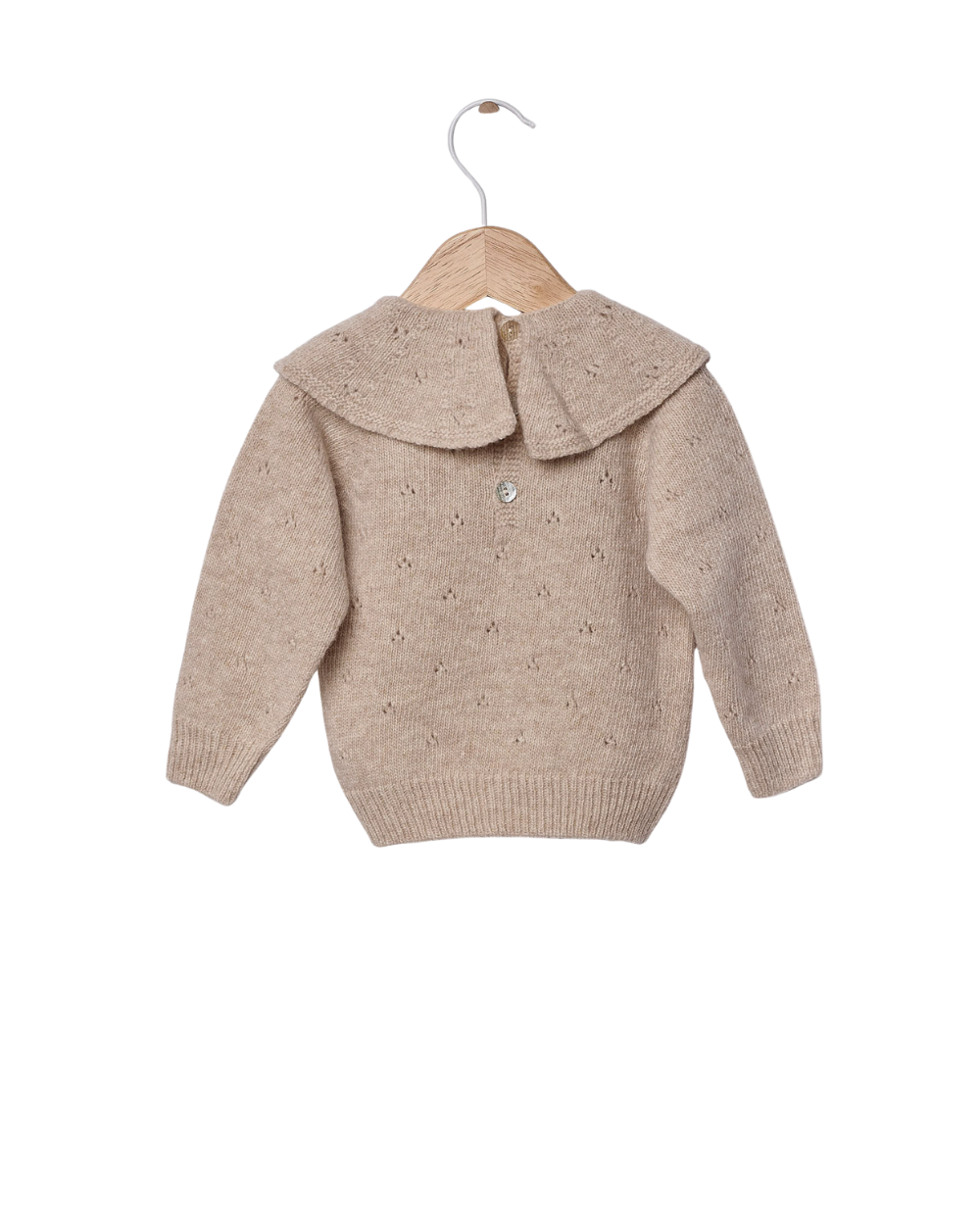 Camisola Gola Tricotada em Lã Merino