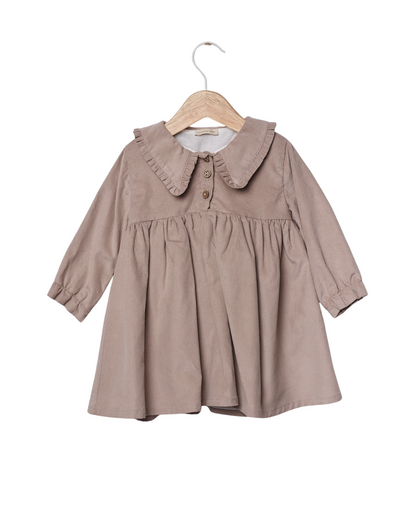 Vestido Liso em Bombazine