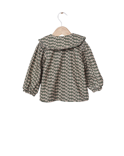 Blusa Florida em Bombazine