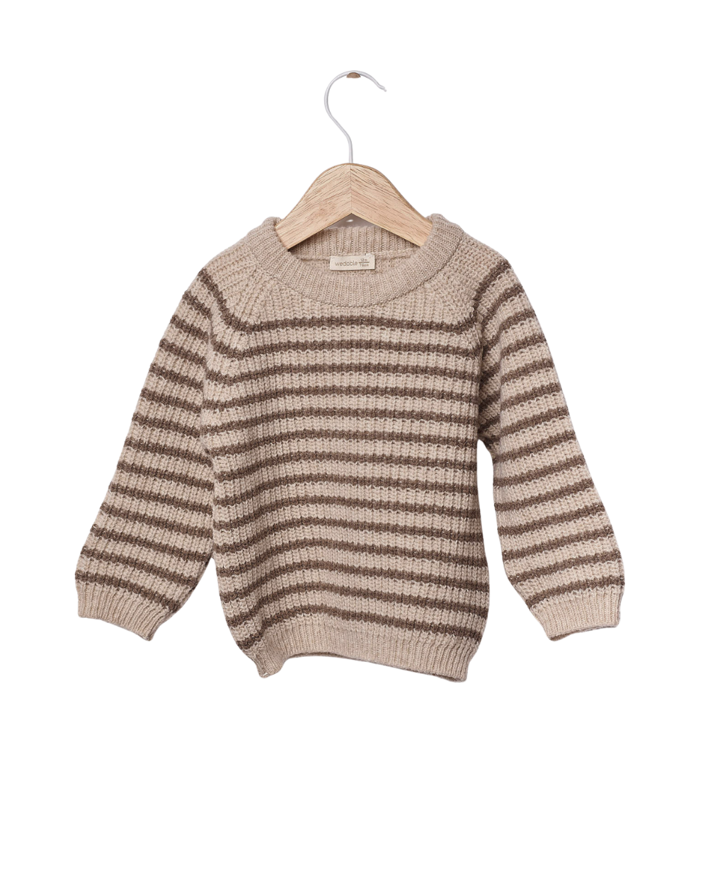 Pull en tricot rayé