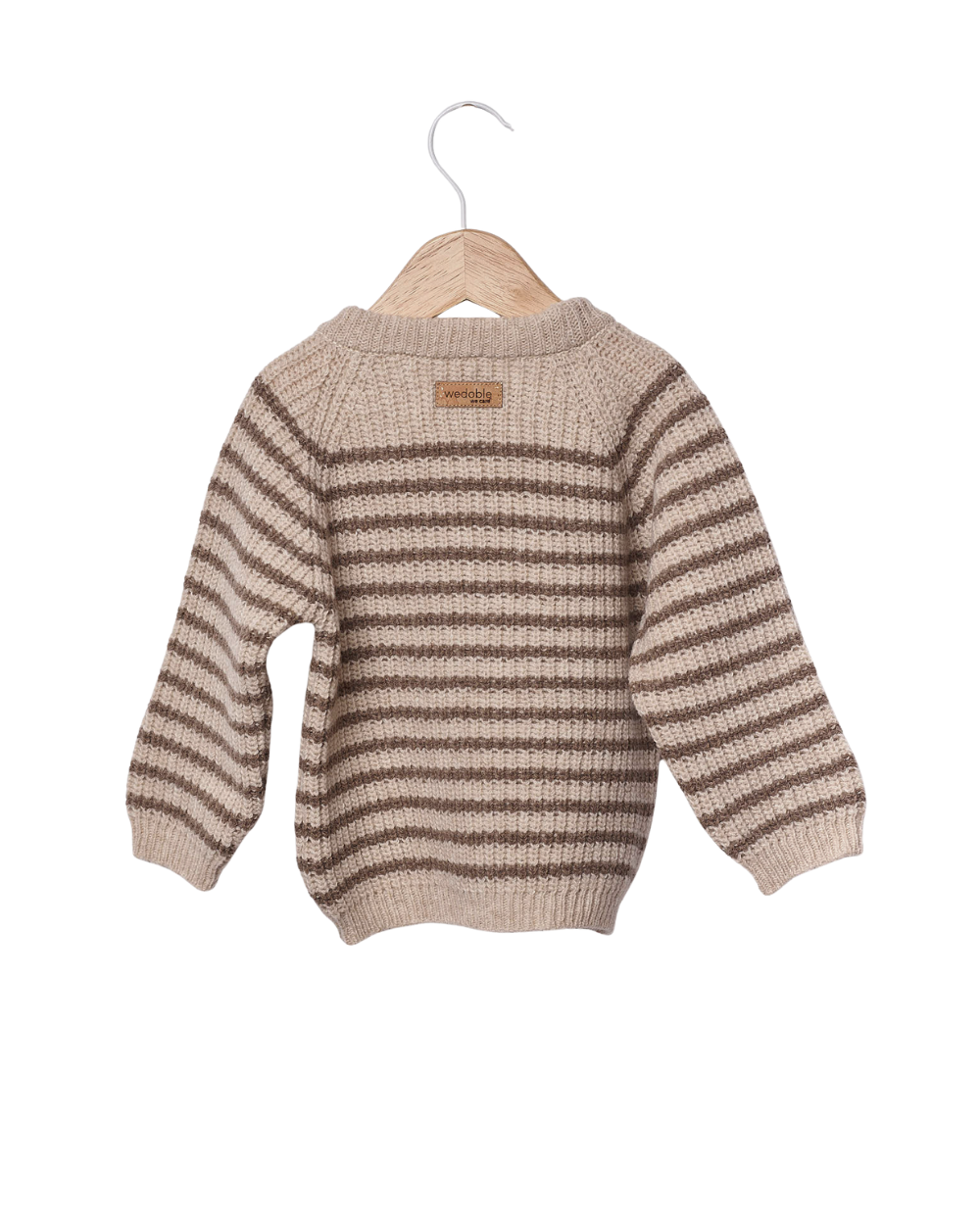 Pull en tricot rayé