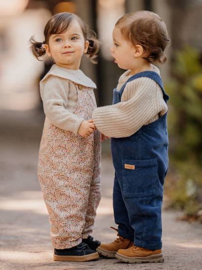 Floral Pattern Dungarees