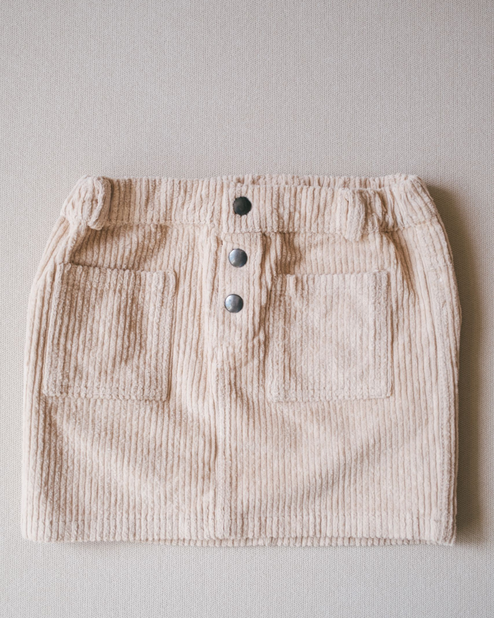 Wide Corduroy Skirt