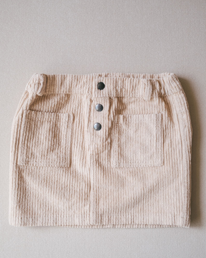 Wide Corduroy Skirt