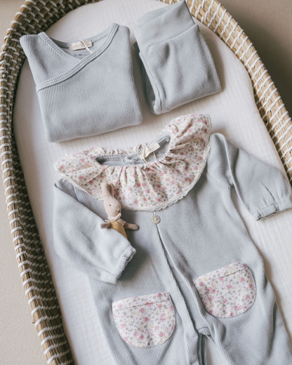 Pantalon à pieds en coton
