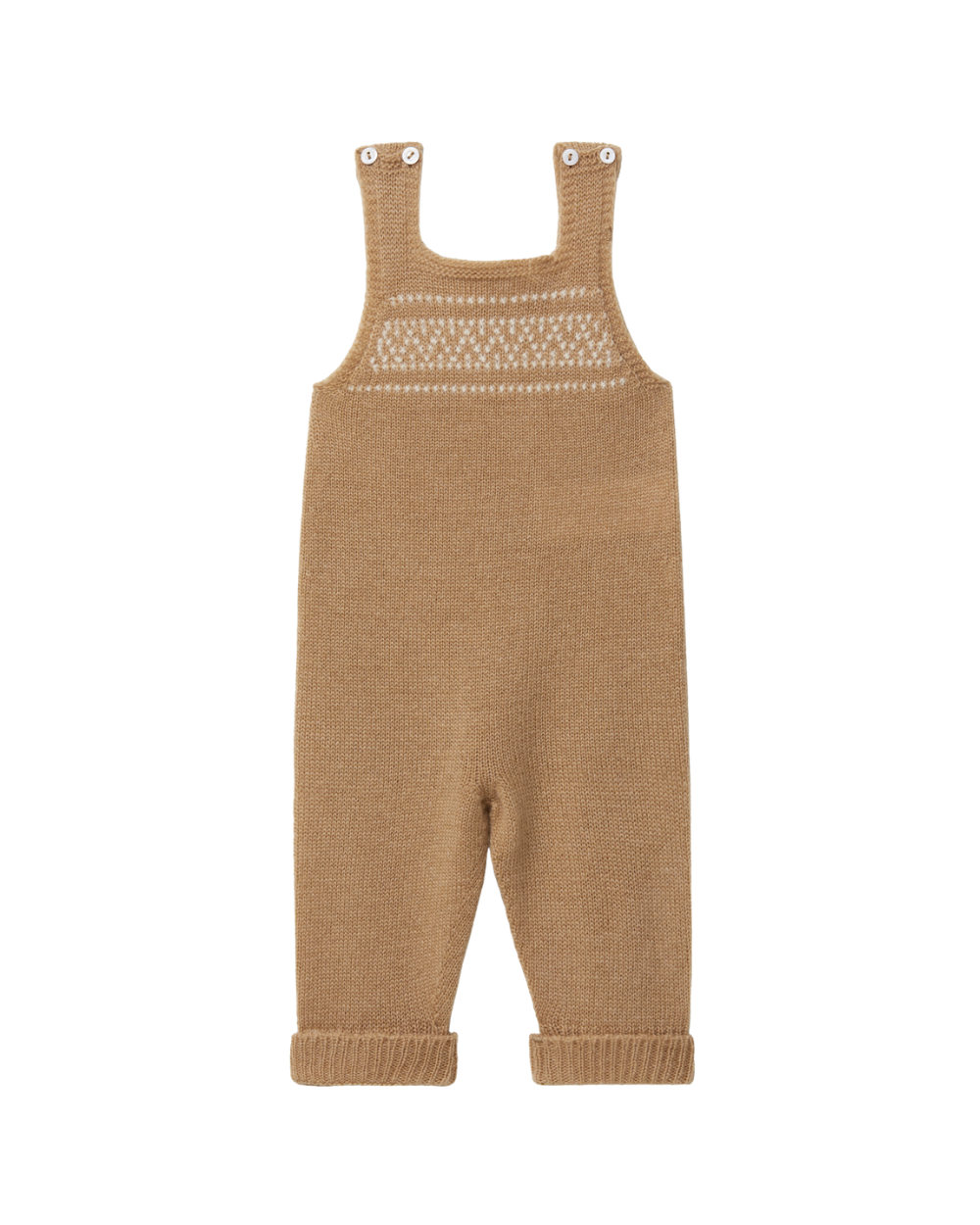 Jardineira Tricotada Jacquard Lã | Cute and Sweet