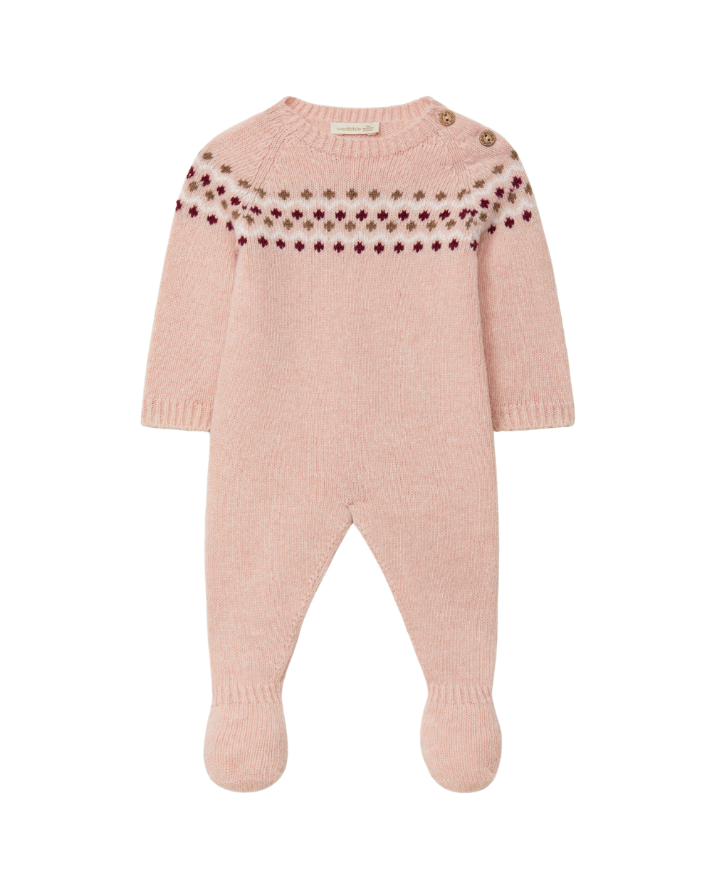 Babygrow Jacquard Lã Merino | Storie D&