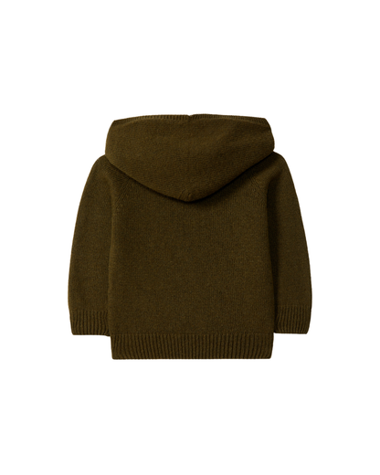 Camisola Capuz Tricotada Lã Merino | Winter Vibes