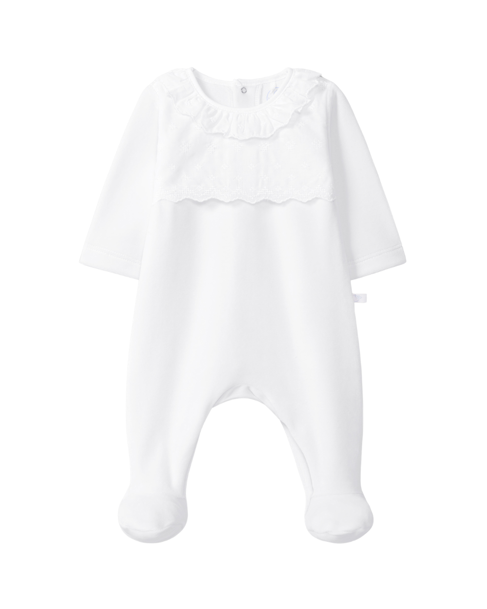 Babygrow Veludo Bordado Ponto Cruz
